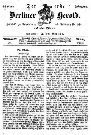 Nummer 26, März 1846
