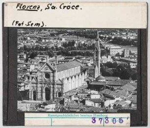 Florenz: Santa Croce, Gesamtaufnahme, Luftbild