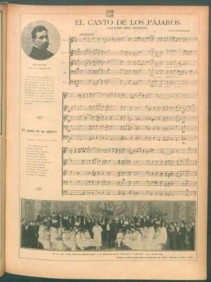 El canto de los pájaros (Lo cant dels aucells) - [Partitura] : Villancico