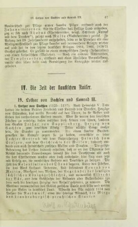 IV. Die Zeit der staufischen Kaiser