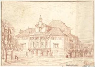 Fischer, Theodor; Heilbronn; Stadt-Theater - Perspektive