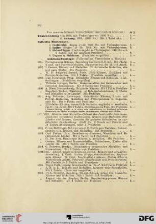 Von unseren früheren Verzeichnissen sind noch zu beziehen […] (Nr. 1881-1910)
