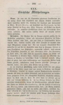288 Kirchliche Mittheilungen