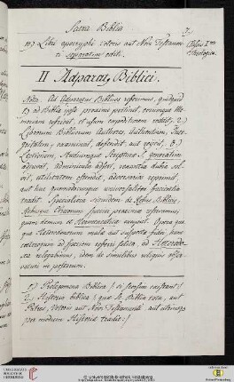 II Adparatus [!] Biblici
