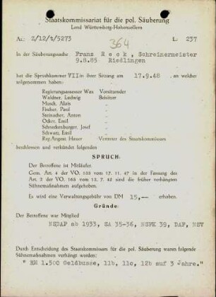 Reck, Franz
