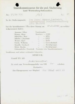 Männer, Josef