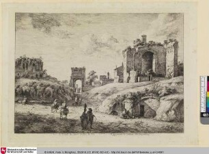 Vue du Temple du Soleil de L'arc de Tite