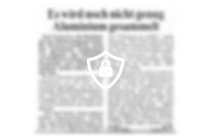 Es wird noch nicht genug Aluminium gesammelt