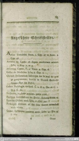 Angeführte Schriftsteller