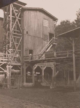 Leipnitz, Braunkohletiefbau, Alte Aufbereitung, Kettenbahn