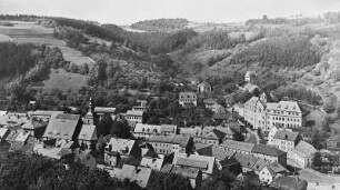 Glashütte, Stadtansicht : Glashütte. Stadtansicht