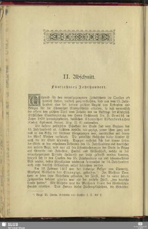 II. Abschnitt. Fünfzehntes Jahrhundert