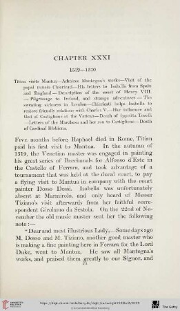 Chapter XXXI: 1519-1520