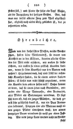 Ohrenbeichte