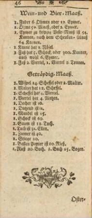 Geträydig-Maaß