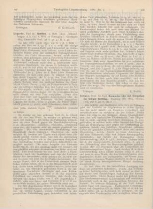 107-108 [Rezension] Lagarde, Paul de, Semitica. 2. Heft
