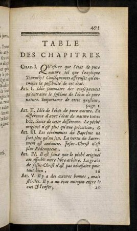 493-505, Table des Chapitres.