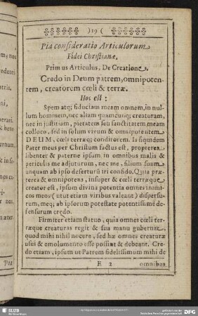 Pia consideratio Articulorum Fidei Christianae