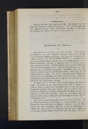 Krankheiten des Pancreas.