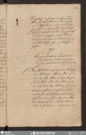 92. Regis Matthiæ jnterdictum jn Civitatem alienam Cerevesiam introducere Ao. 1475.