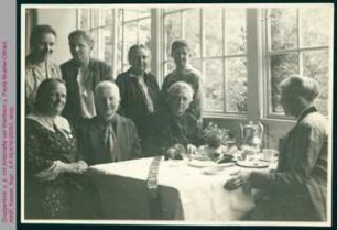Gruppenbild, u. a. mit Antoinette von Werthern u. Paula Mueller-Otfried, München 1931