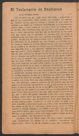 El testamento de Beethoven : A mi hermano Carlos.