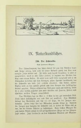 IX. Naturkundliches