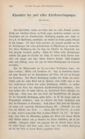 306-319 Charakter der zwei ersten Christenverfolgungen : Fortsetzung