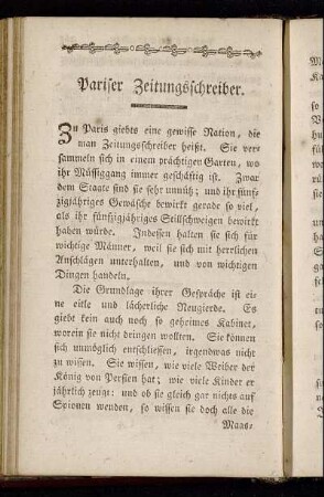 Pariser Zeitungsschreiber.