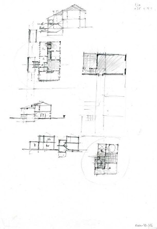 Rosenbauer, Gregor; Häuser, Wohnanlagen und Hallen - Wohnhaus (Grundrisse, Schnitte)
