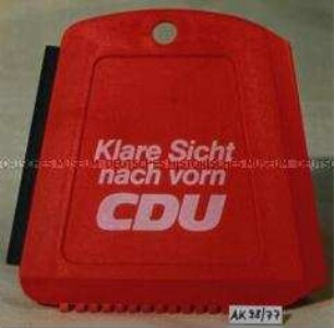 Eisschaber: Wahlwerbung der CDU zur Bundestagswahl 1983