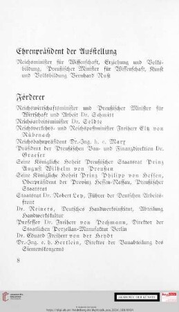 Ehrenpräsident der Ausstellung
