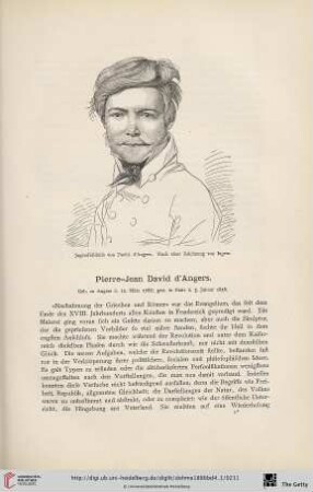 4: Pierre-Jean David d'Angers : geb. zu Angers d. 12. März 1788, gest. in Paris d. 5. Januar 1856