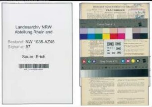 Entnazifizierung Erich Sauer , geb. 05.06.1921 ()