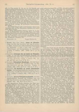519-524 [Rezension] Krause, Karl Chrn. Friedr., Zur Geschichte der neueren philosophischen Systeme