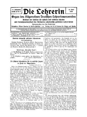 Die höheren Lehranstalten für die weibliche Jugend im Hause der Abgeordneten : (Fortsetzung von Nr.5 S.19)