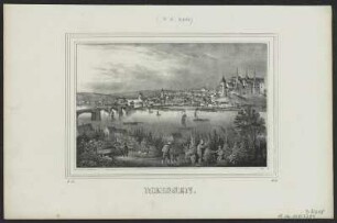Ansicht von Meißen, Lithographie, 1835 : Meissen. - [Dresden] : [Pietzsch] , [1835]. - 1 Kunstblatt : Lithogr. ; 16 x 10 cm
