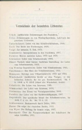 Verzeichnis der benutzten Litteratur.
