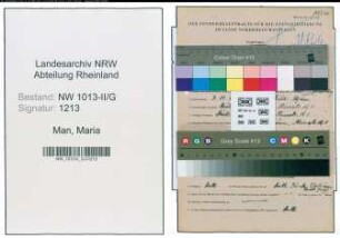 Entnazifizierung Maria De Man , geb. 03.11.1907 ()