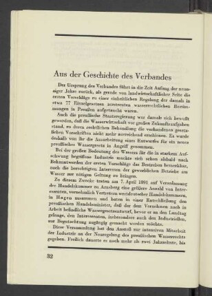 Aus der Geschichte des Verbandes