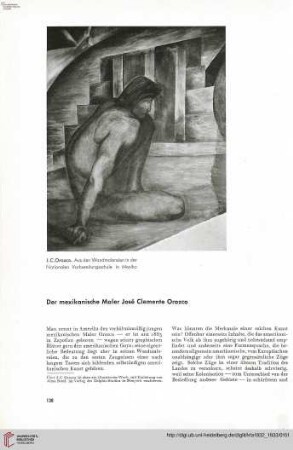 48: Der Mexikanische Maler José Clemente Orozco