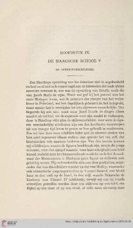 Hoofdstuk IX. De Haagsche School V. De Interieurschilders