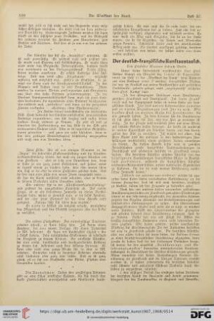 Der deutsch-französische Kunstaustausch