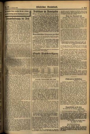 Zweite Ausgabe vom Mittwoch, den 02. Oktober 1935.