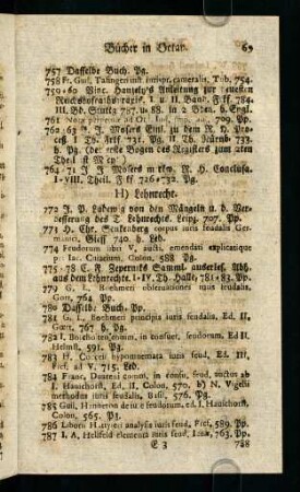69-70, H) Lehnrecht.
