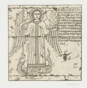 Erzengel Michael auf den Drachen