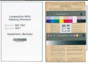 Entnazifizierung Bernhard Hesselmann, geb. 05.08.1854 (Landwirt)