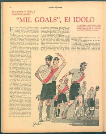 "Mil goals", el ídolo : Novela deportiva por Salustiano Gonzalez