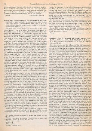 838-839 [Rezension] Metzger, Bruce Manning, Historical and literary studies