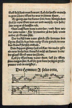 Der Hymnus/ A solis ortu.
